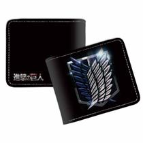 Carteira Anime Characters Carteira fina dobrável em couro PU