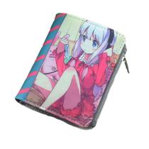 Carteira Anime Miku Anime Leather Carteira curta dobrável Carteira Anime Miku Anime Leather Carteira curta dobrável