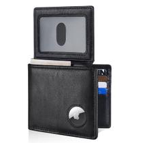 Carteira Artpaxy Bifold em couro com bloqueio RFID com suporte AirTag Carteira Artpaxy Bifold em couro com bloqueio RFID com suporte AirTag