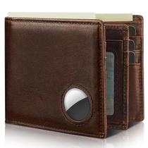 Carteira Artpaxy Bifold em couro com bloqueio RFID com suporte AirTag Carteira Artpaxy Bifold em couro com bloqueio RFID com suporte AirTag