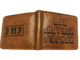 Carteira Bad Mother Letter, bolsa de moedas de anime, dobrável em couro Carteira Bad Mother Letter, bolsa de moedas de anime, dobrável em couro