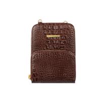 Carteira bag feminina de couro croco Ingrid Carteira bag feminina de couro croco Ingrid