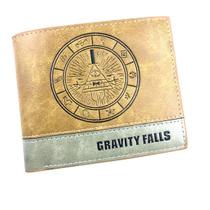 Carteira, bolsa de moedas, couro, bifold, Gravitys Falls Anime Carteira, bolsa de moedas, couro, bifold, Gravitys Falls Anime