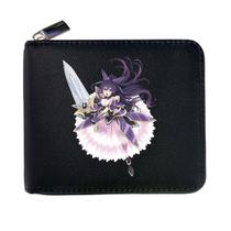 Carteira, bolsa de moedas, couro, duas dobras, anime, Dates A Lives Carteira, bolsa de moedas, couro, duas dobras, anime, Dates A Lives