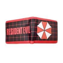 Carteira, bolsa de moedas, couro, duas dobras, curta, Resident Evil Anime