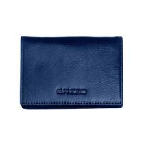 Carteira BREED Porter em couro genuíno bi-fold azul-marinho Carteira BREED Porter em couro genuíno bi-fold azul-marinho