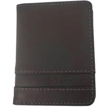 Carteira Briolly Vertical Slim de Homem Marrom Veneza Porta Cartão Visor CNH Carteira Briolly Vertical Slim de Homem Marrom Veneza Porta Cartão Visor CNH