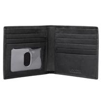 Carteira Buxton Dakota Cardex preta RFID 11x10 cm