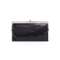 Carteira Clutch de Couro HOBO Lauren Preta