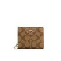 Carteira Coach Snap Wallet In Signature Canvas Redwood - CW789
