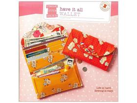 Carteira com padrão de costura Have It All Straight Stitch Society Carteira com padrão de costura Have It All Straight Stitch Society