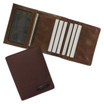 Carteira Compacta Couro RFID Blocking 15-R Personalizada Raffai Couros Carteira Compacta Couro RFID Blocking 15-R Personalizada Raffai Couros