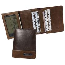 Carteira Compacta Couro RFID Blocking 15-R Raffai Couros Carteira Compacta Couro RFID Blocking 15-R Raffai Couros