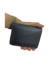 Carteira Couro Cartões H 017 Preto