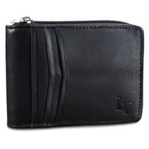 Carteira Couro Masculina Com Zíper Cartões CNH Bloqueio Rfid Carteira Couro Masculina Com Zíper Cartões CNH Bloqueio Rfid
