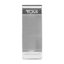 Carteira de cartão Money Clip TUMI Nassau Ballistic Gravada em Prata