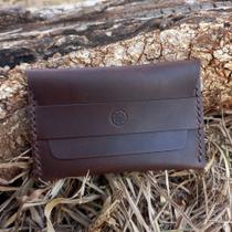 Carteira de Couro Café Z112