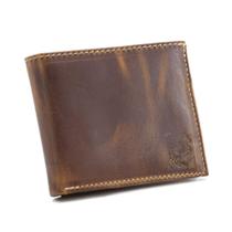 Carteira de Couro Estilo Slim Com Visor para Documentos Porta CNH, Moeda e Cartões