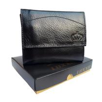 Carteira de couro fecho moderno masculina porta cartão Luxxo Lançamento Carteira de couro fecho moderno masculina porta cartão Luxxo Lançamento