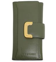 Carteira De Couro Feminina Grande Para Cartões Documentos