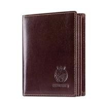 Carteira De Couro Genuíno Bifold Com Bloqueio RFID De Grande Capacidade Para Homens Com Janela Para Carteira De Couro Genuíno Bifold Com Bloqueio RFID De Grande Capacidade Para Homens Com Janela Para