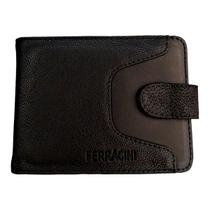 Carteira de Couro Masculina Ferracini Confort - Black