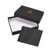 Carteira De Couro Masculina Slim Com Bloqueio RFID, Clip Para Dinheiro, Porta-Cartões De Crédito E Carteira De Couro Masculina Slim Com Bloqueio RFID, Clip Para Dinheiro, Porta-Cartões De Crédito E