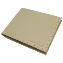 Carteira de Couro Natural Creme
