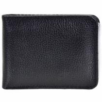 Carteira de Couro Porta Cnh Cpf Moedas Slim Preto