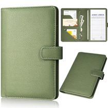 Carteira de garçom de couro Server Book JKhandy com bolso com zíper
