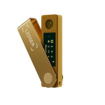 Carteira de hardware Ledger Nano X Bluetooth cor dourada
