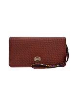 Carteira de mão feminina cartões documentos