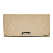 Carteira de Mão Feminina Vários Compartimentos Bege Lançamento