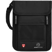 Carteira de Pescoço Alpha Keeper com Bloqueio RFID - Bolsa de Viagem Feminina