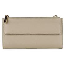 Carteira Dopp Cosmopolitan Pebble Grain Leather branca