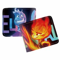 Carteira Elementals Anime Characters Slim Bifold em couro PU Carteira Elementals Anime Characters Slim Bifold em couro PU