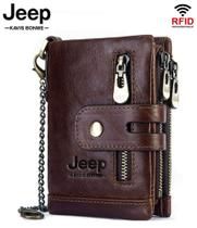 Carteira em couro Jeep kavis masculina feminina