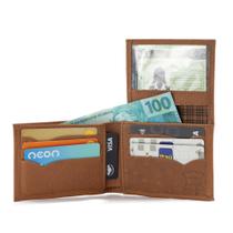 Carteira Em L Masculina Couro de Avestruz Compacta Espaço Para CNH e Cartões Carteira Em L Masculina Couro de Avestruz Compacta Espaço Para CNH e Cartões