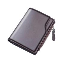Carteira federal masculina multifuncional porta cartões e moedas