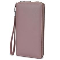 Carteira Feminina Bveyzi de Couro com Bloqueio RFID - Rosa Escuro Carteira Feminina Bveyzi de Couro com Bloqueio RFID - Rosa Escuro