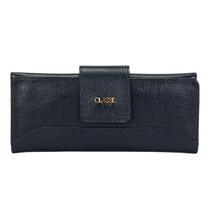 Carteira Feminina Classe Couro Grande Porta Caneta E Cheque