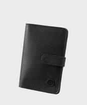 Carteira feminina couro botao Mariart 612