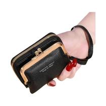 Carteira Feminina Curta De Moda Com Grande Capacidade, Clip Para Moedas, Bolsa Para Cartões Com