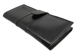 Carteira Feminina Elegante Espaçosa Clássica Em Couro Legitimo Pratica