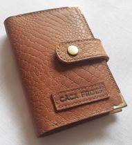 Carteira feminina em couro MARROM versátil