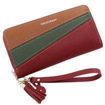 Carteira feminina estilosa porta cartão com zíper e alça Carteira feminina estilosa porta cartão com zíper e alça
