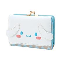 Carteira Feminina Fofa Sanrio Cinnamoroll Kuromi My Melody PU De Couro Bolsa De Moedas Dobrável