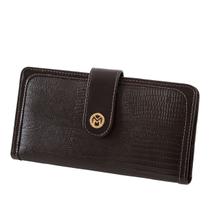 Carteira Feminina Grande Com Espelho Couro Legítimo RG 100