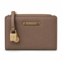 Carteira Feminina Lace Lore FZ-5380 Areia Compacta Porta Cartão com Zíper Carteira Feminina Lace Lore FZ-5380 Areia Compacta Porta Cartão com Zíper