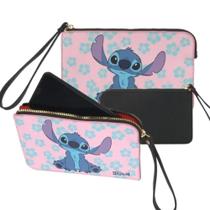 Carteira Feminina Lilo & Stitch com Alça Porta Celular Infantil Meninas - Luxcel Disney Cartões
